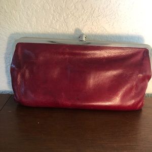 HOBO LAUREN wallet in red/Burgundy